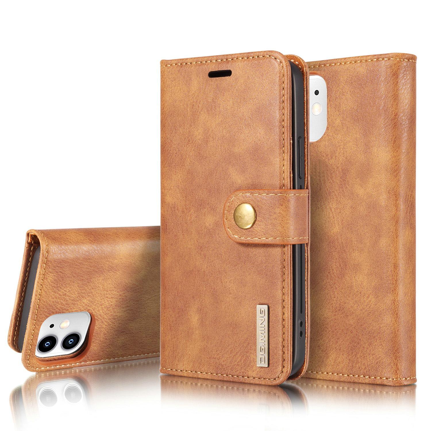 iPhone 12 Mini Magnet Wallet Cognac