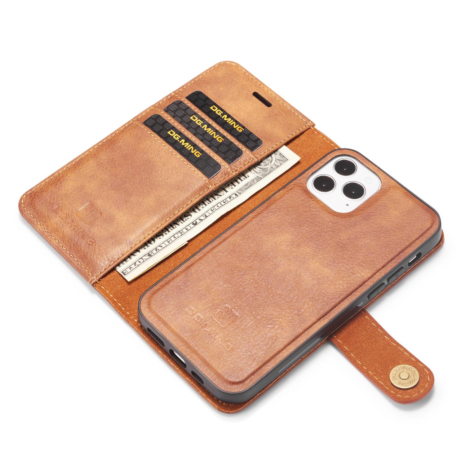 iPhone 12/12 Pro Magnet Wallet Cognac