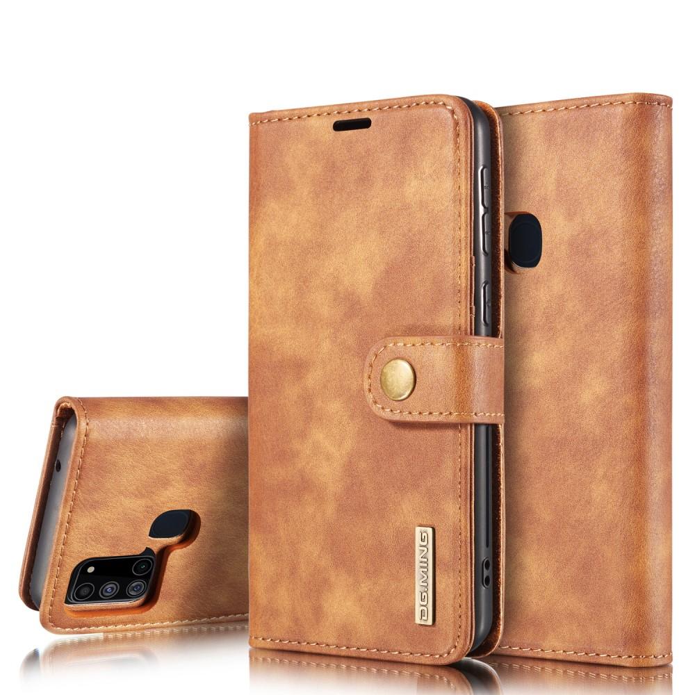 Samsung Galaxy A21s Magnet Wallet Cognac