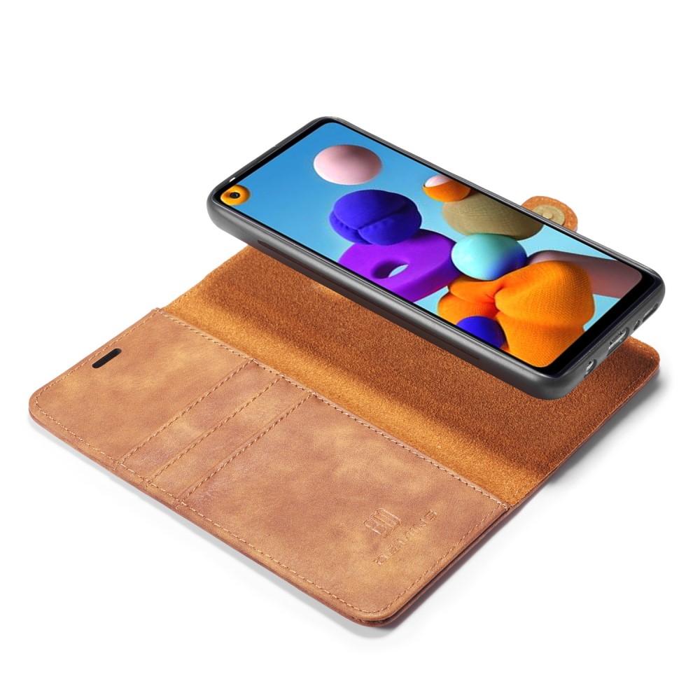 Samsung Galaxy A21s Magnet Wallet Brown