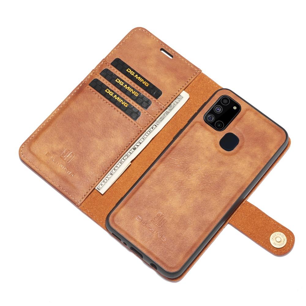 Samsung Galaxy A21s Magnet Wallet Brown
