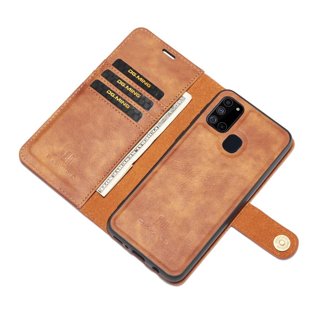 Samsung Galaxy A21s Magnet Wallet Cognac