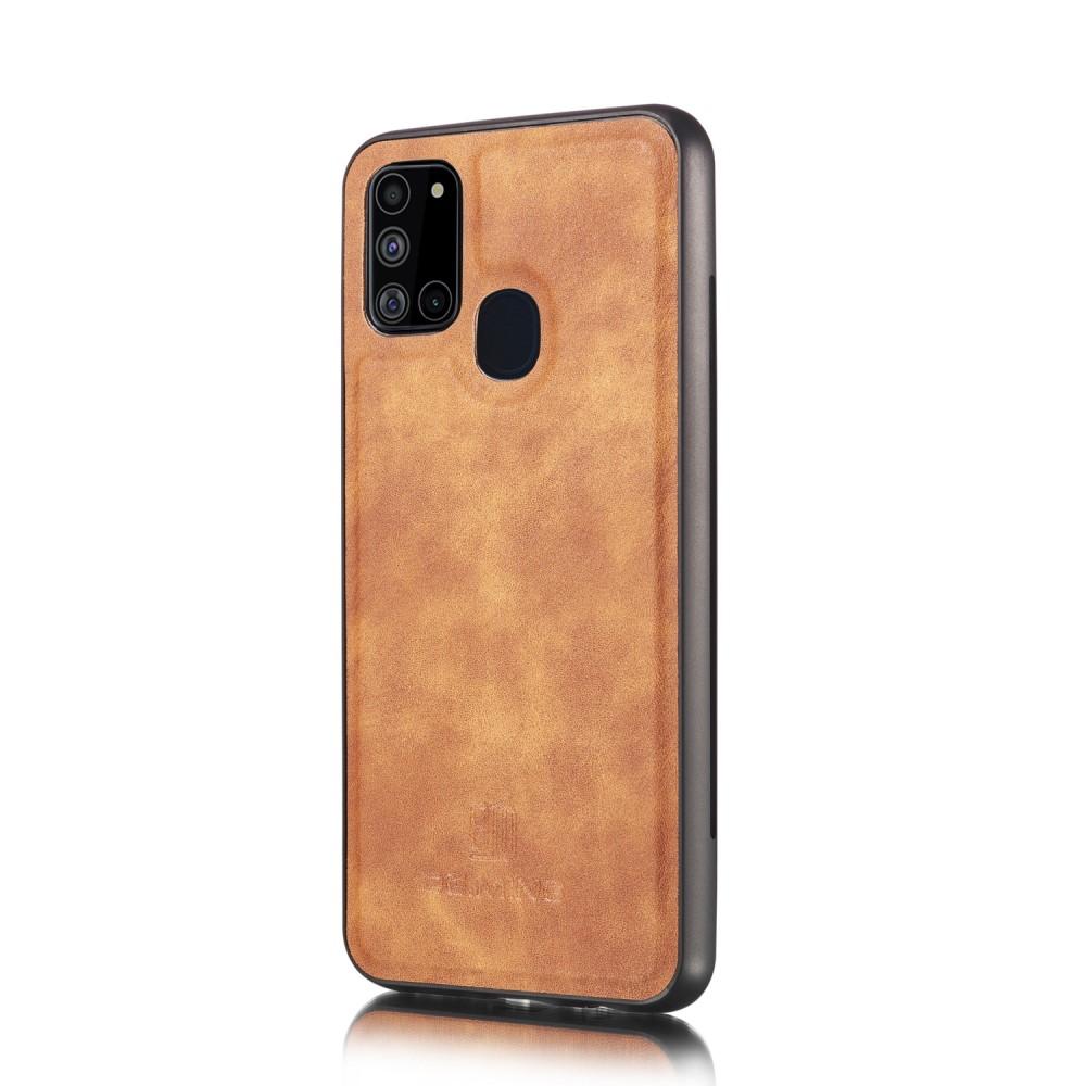 Samsung Galaxy A21s Magnet Wallet Brown