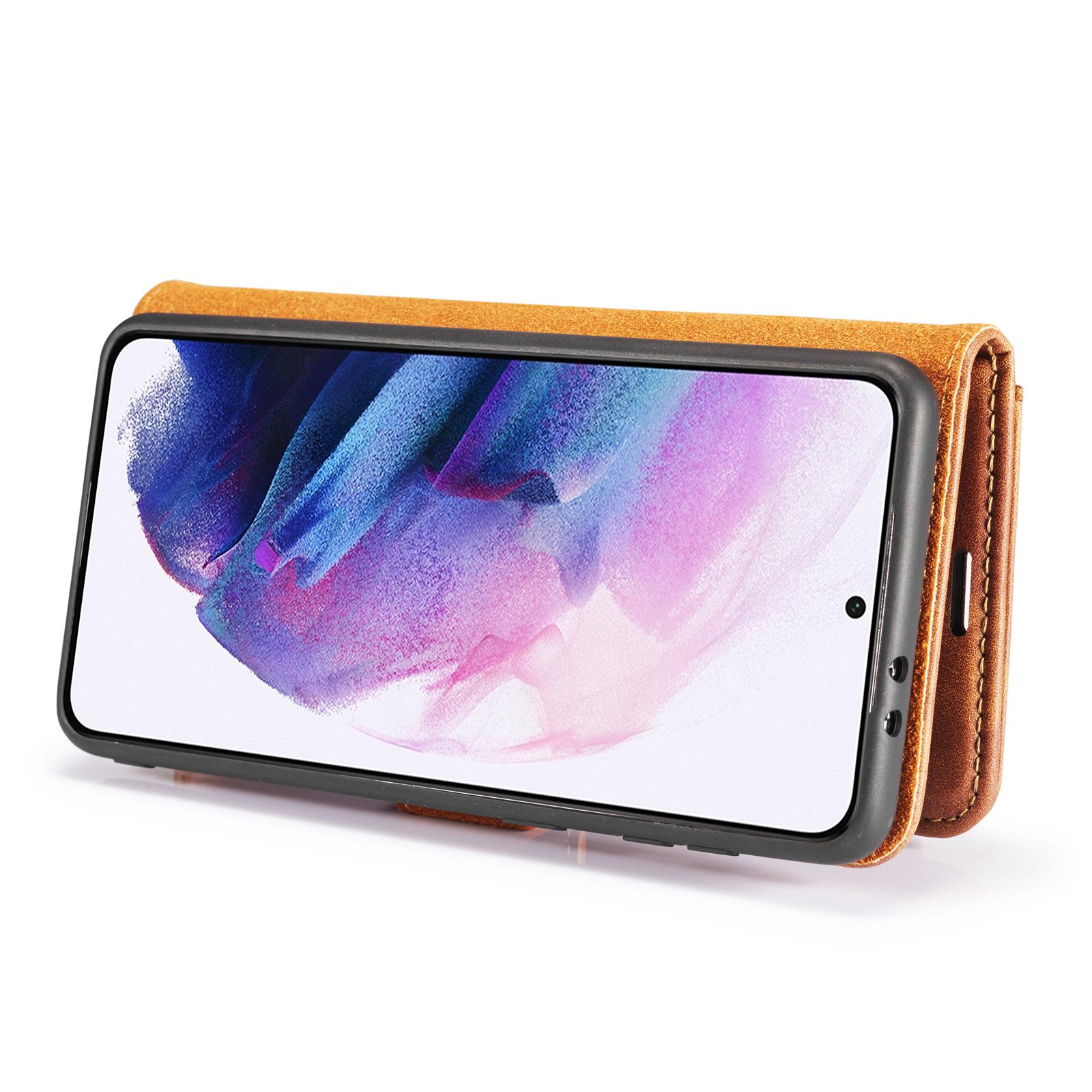 Samsung Galaxy S21 Plus Magnet Wallet Cognac