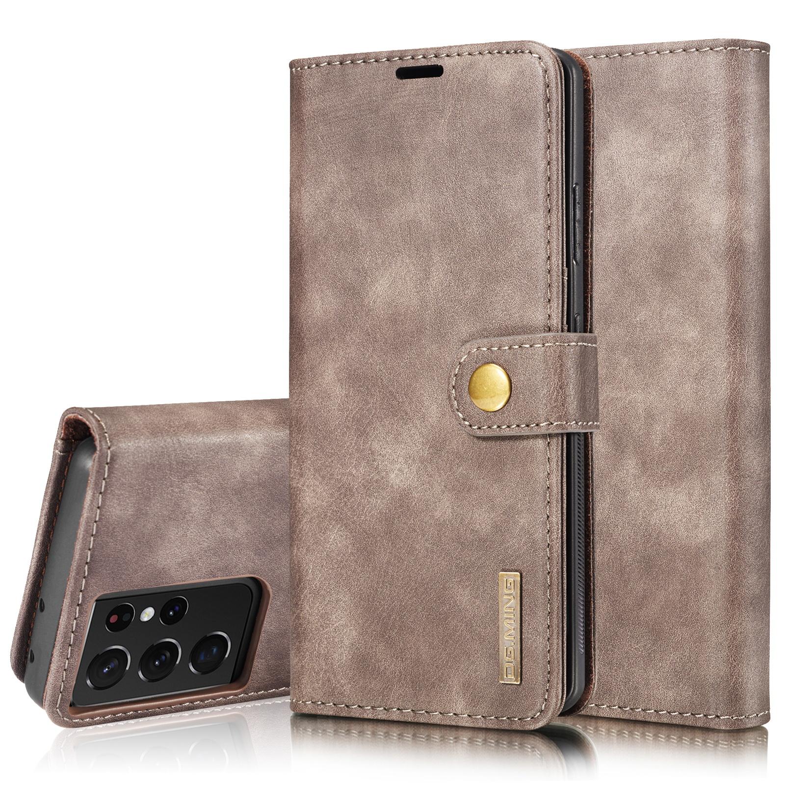 Samsung Galaxy S21 Ultra Magnet Wallet Brown