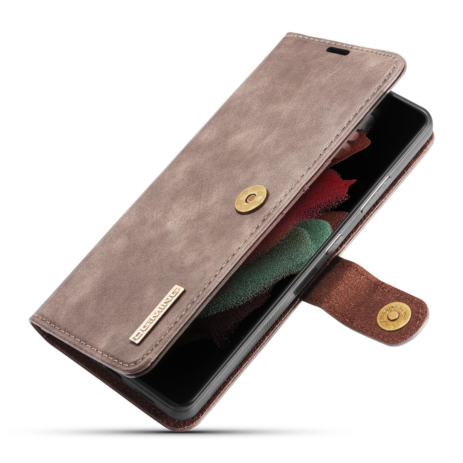 Samsung Galaxy S21 Ultra Magnet Wallet Brown