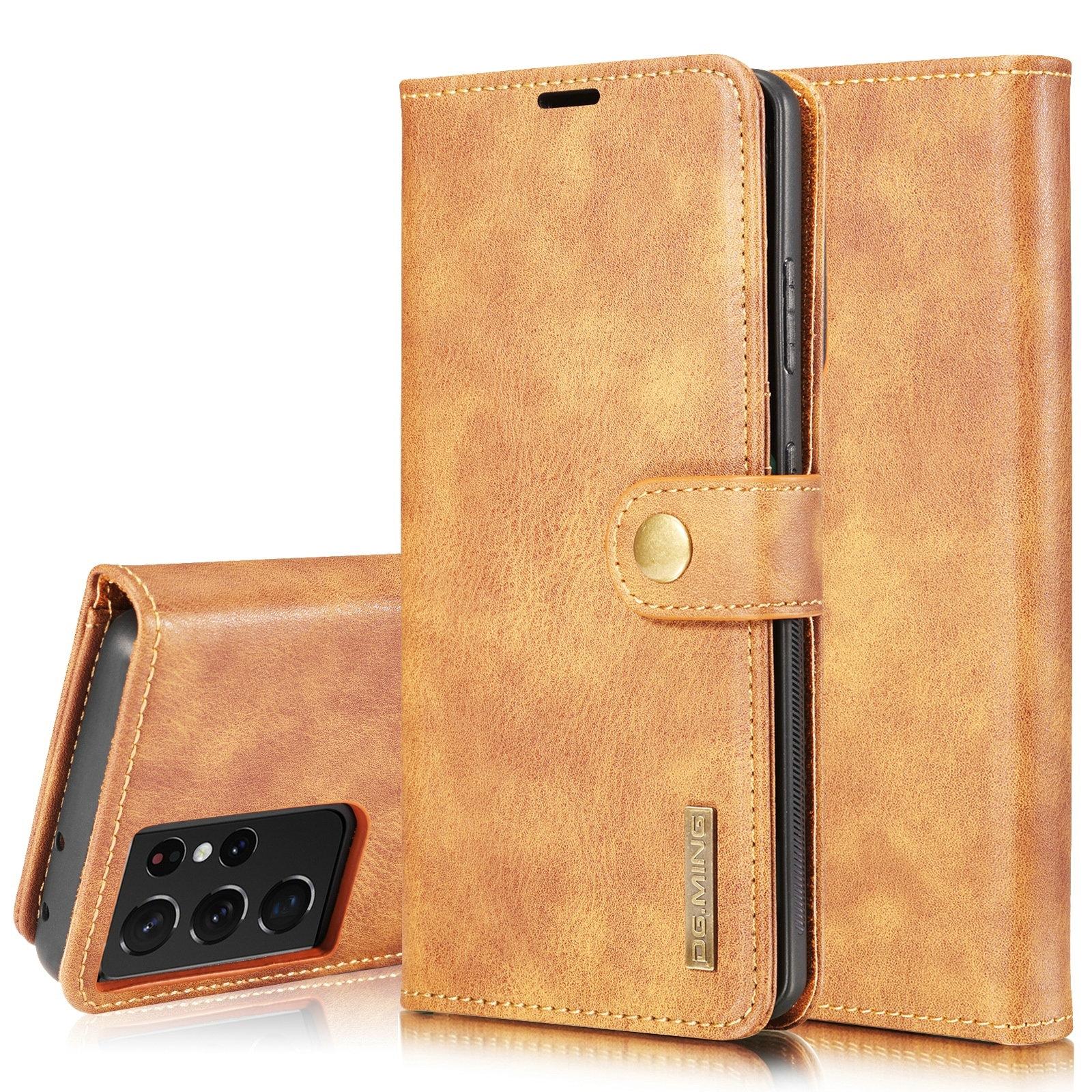 Samsung Galaxy S21 Ultra Magnet Wallet Brown