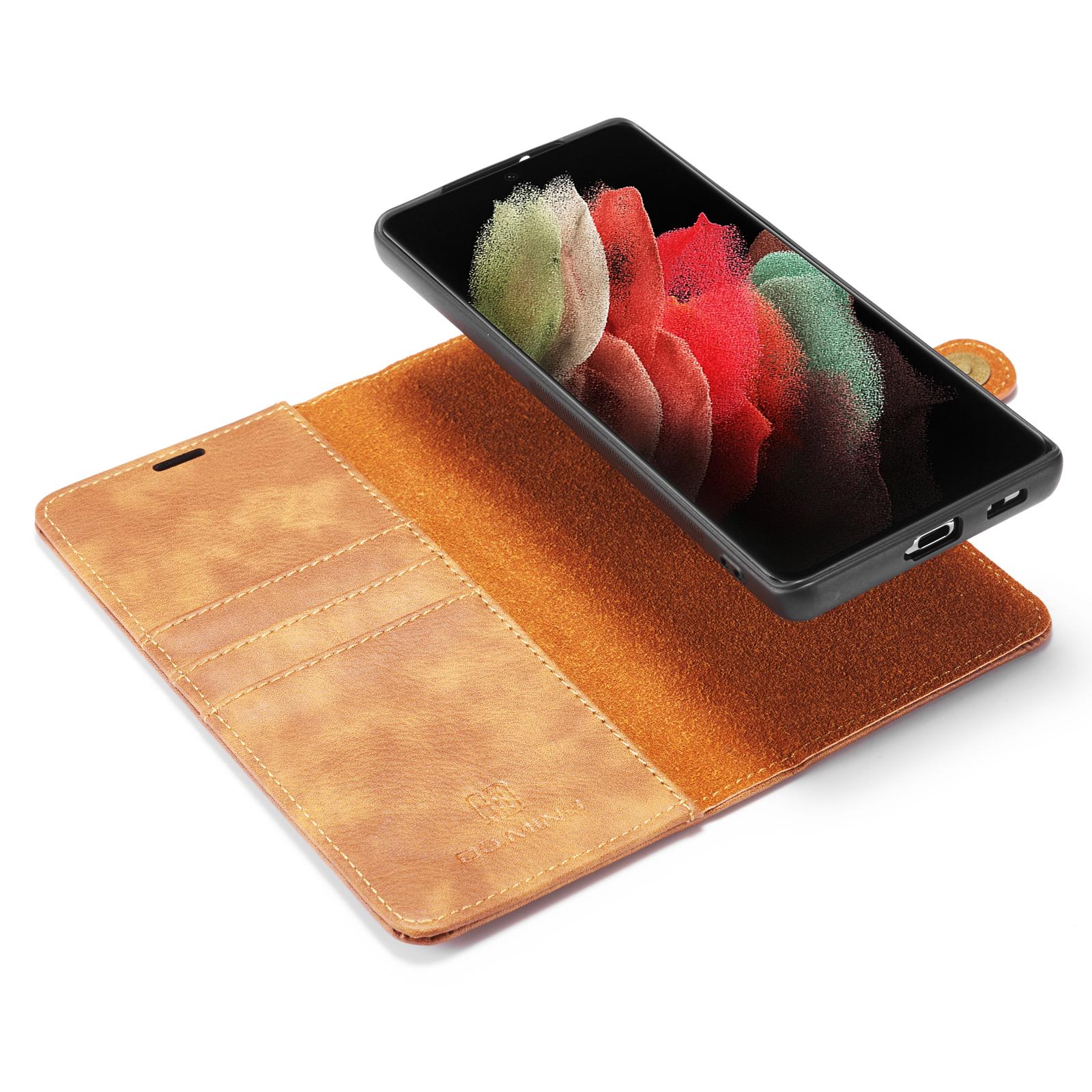 Samsung Galaxy S21 Ultra Magnet Wallet Brown