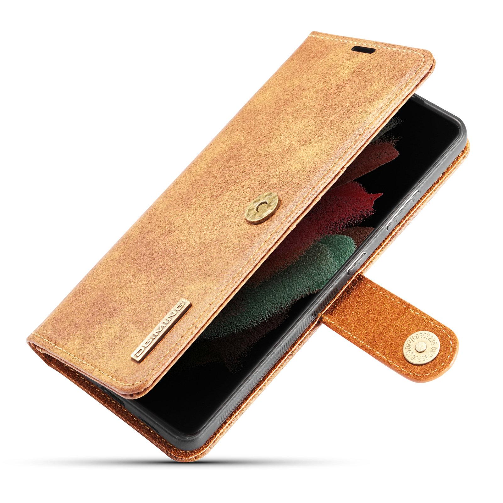 Samsung Galaxy S21 Ultra Magnet Wallet Brown
