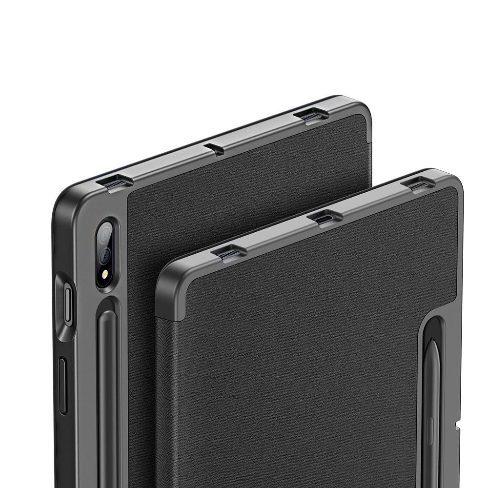 Samsung Galaxy Tab S7 Plus/S8 Plus 12.4 Domo Tri-Fold Case Black