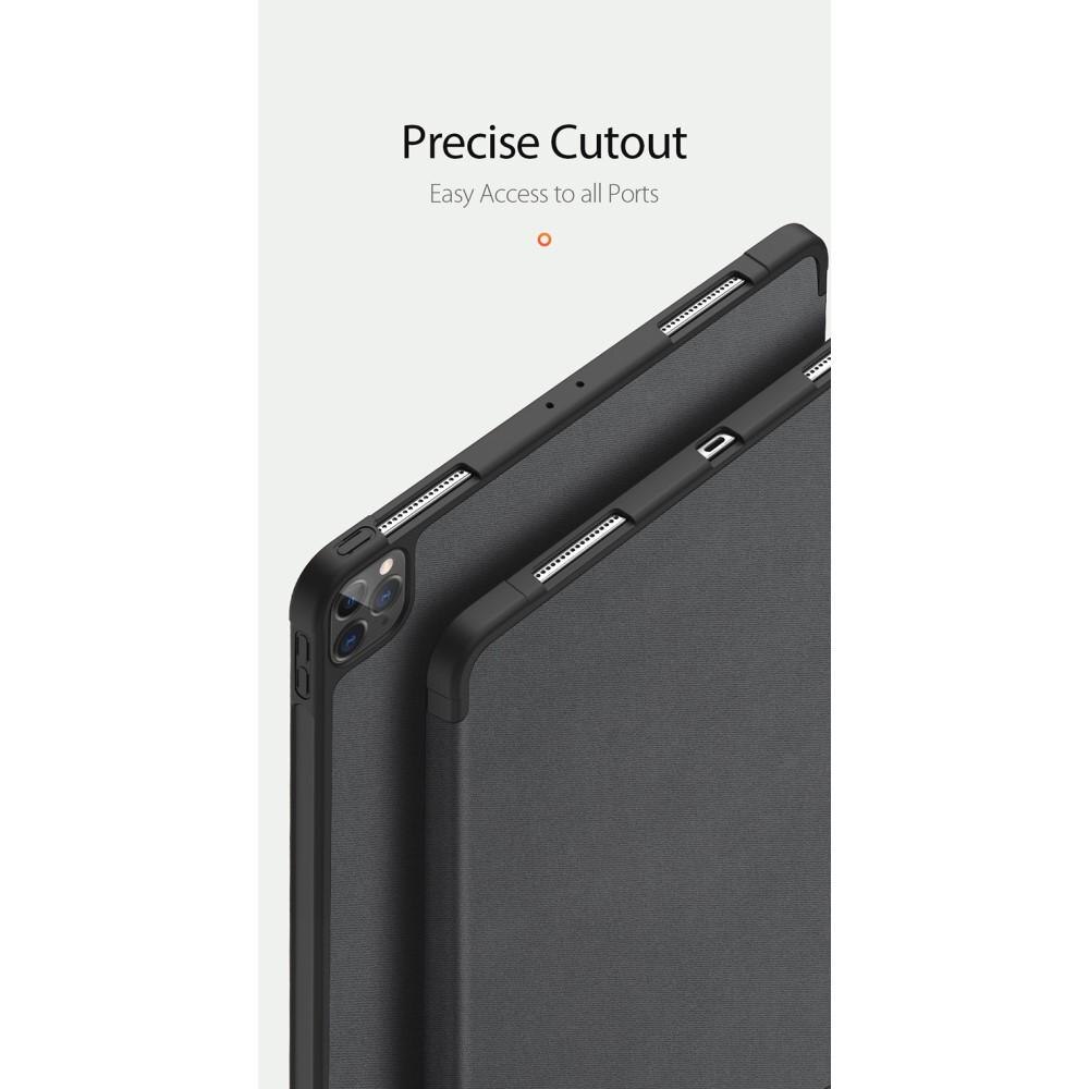 iPad Pro 12.9 4th Gen (2020) Domo Tri-Fold Case Black