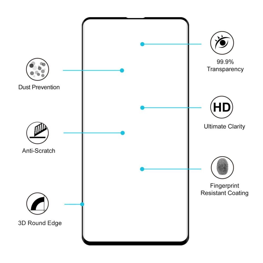 Samsung Galaxy S10 Tempered Glass 3D 0.26mm Black