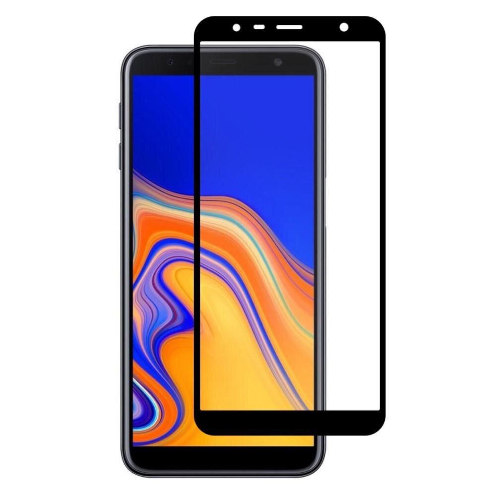 Samsung Galaxy J4 Plus 2018 Full Glue Tempered Glass Black