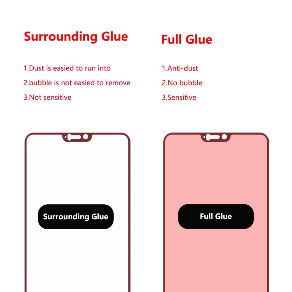 OnePlus 6 Full Glue Tempered Glass Black