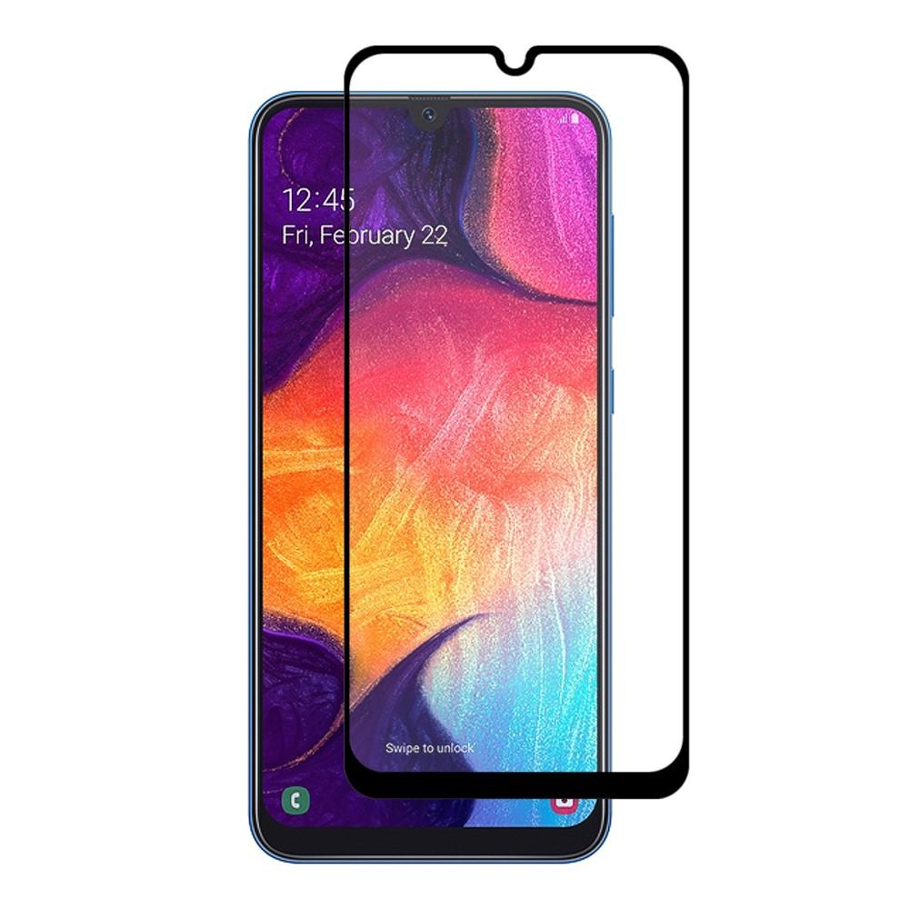 Samsung Galaxy A50 Full Glue Tempered Glass Black