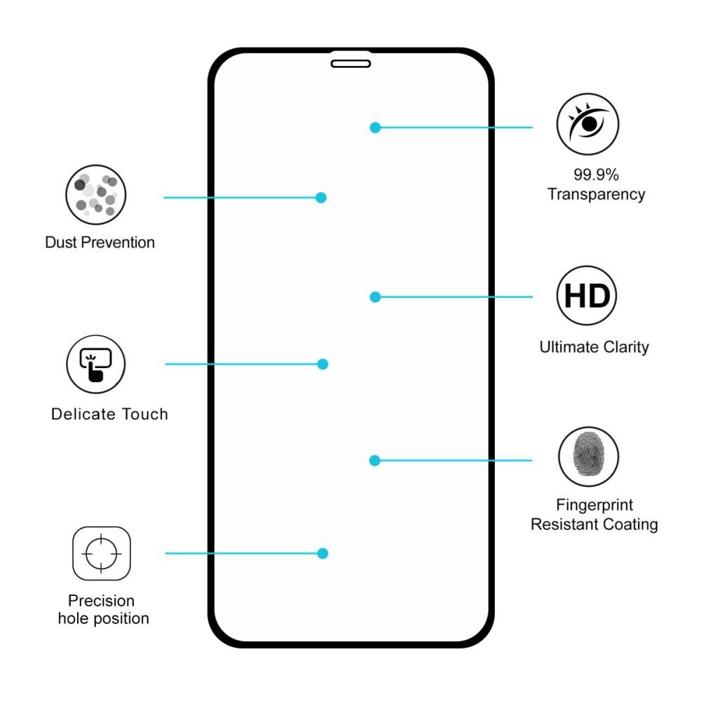 iPhone XR Full Glue Tempered Glass Black