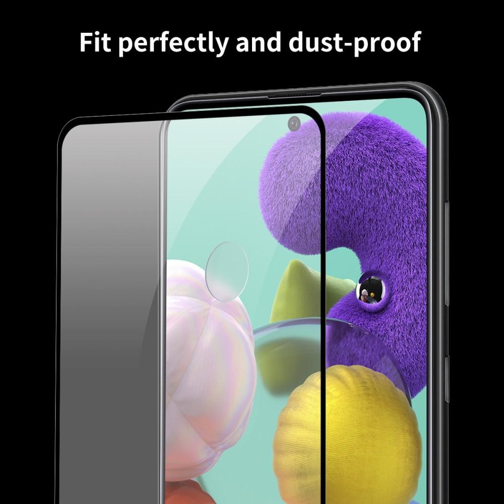 Samsung Galaxy A51 Full Glue Tempered Glass Black
