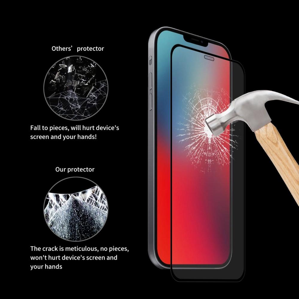 iPhone 12/12 Pro Full Glue Tempered Glass Black