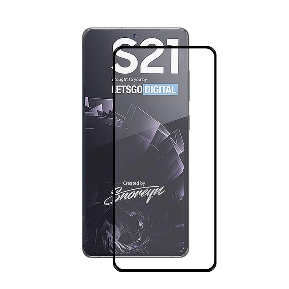 Samsung Galaxy S21 Full Glue Tempered Glass Black