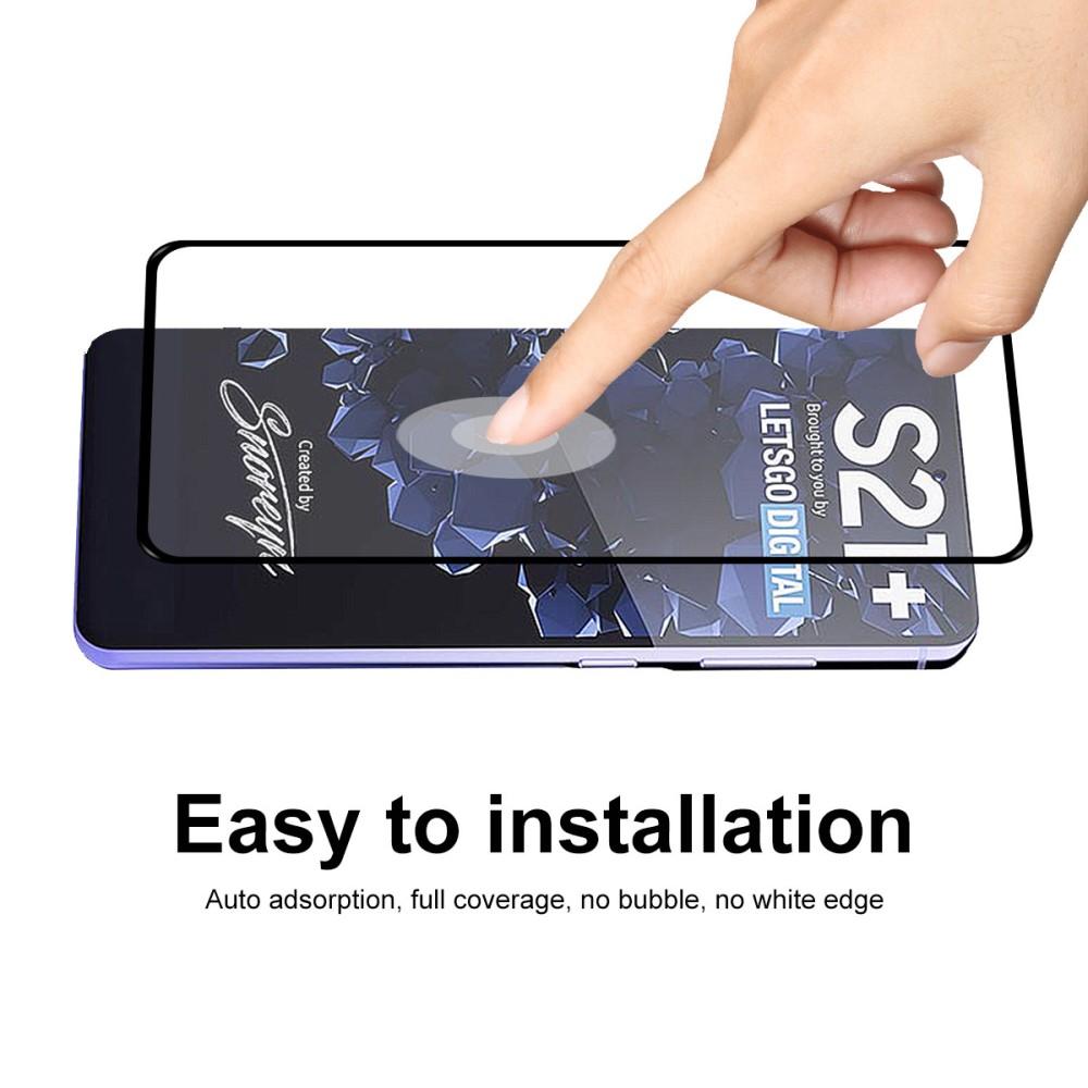 Samsung Galaxy S21 Plus Full Glue Tempered Glass Black