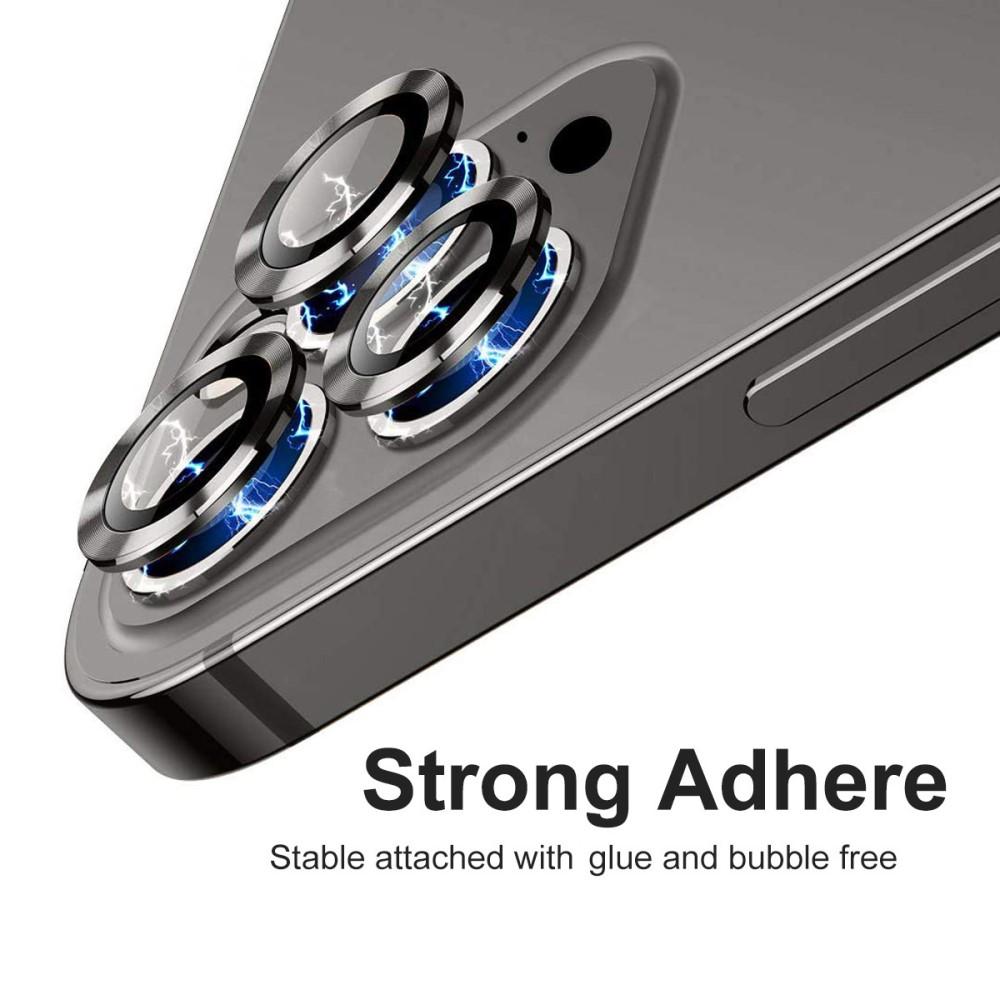 iPhone 12 Pro Tempered Glass Lens Protector Aluminium Black