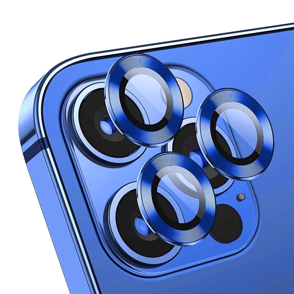 iPhone 12 Pro Tempered Glass Lens Protector Aluminium Blue