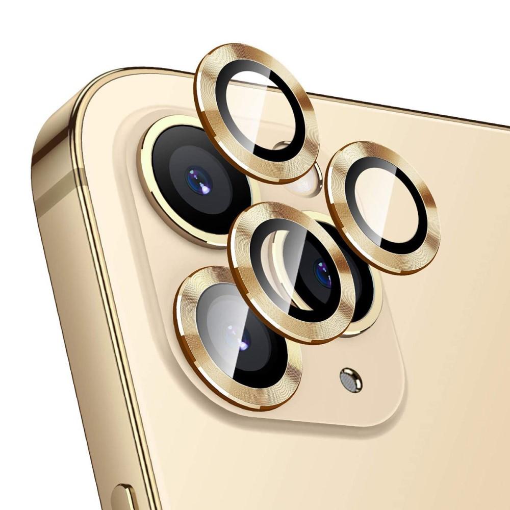 iPhone 12 Pro Tempered Glass Lens Protector Aluminium Gold