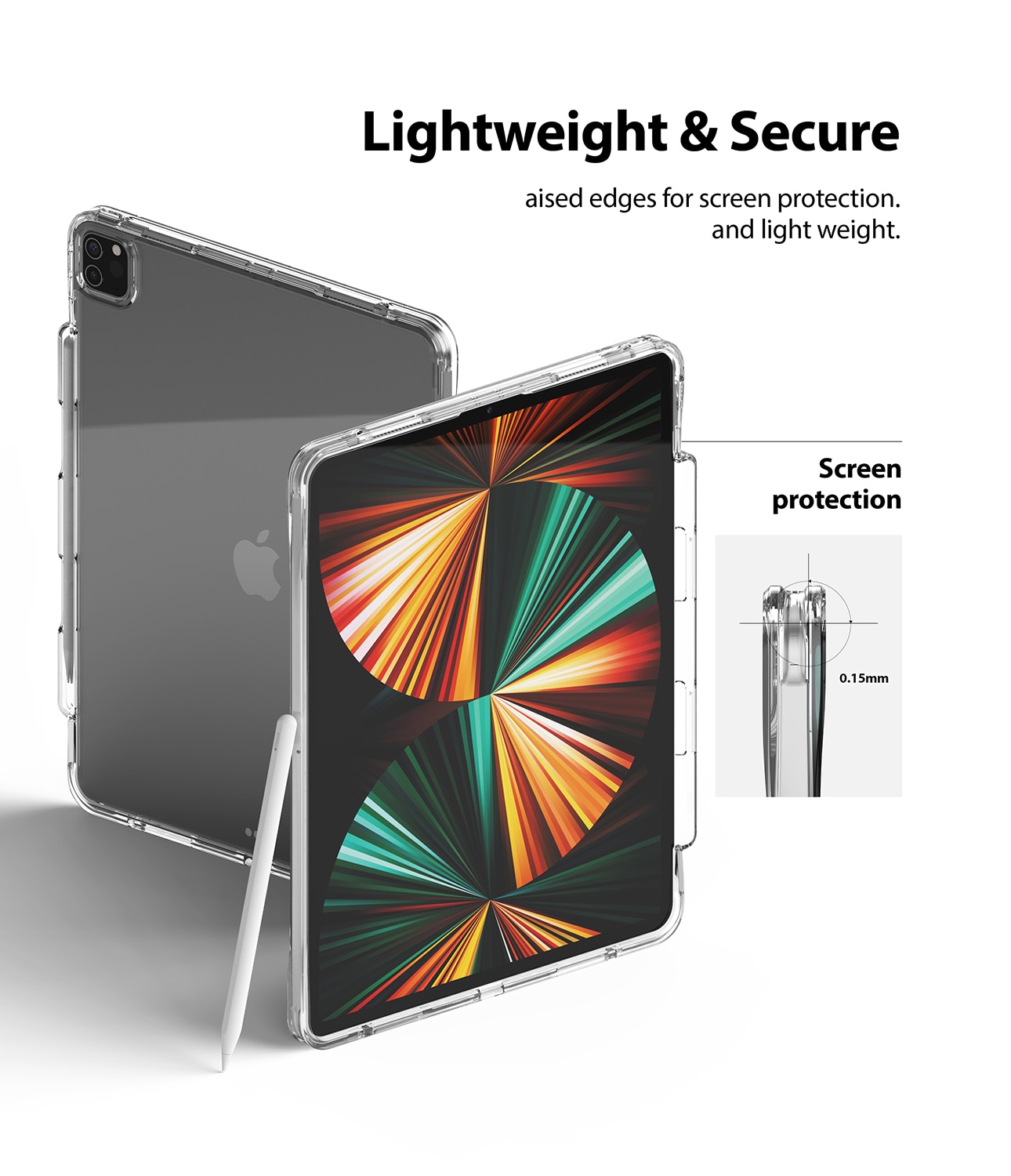 iPad Pro 12.9 5th Gen (2021) Fusion Plus Case Clear