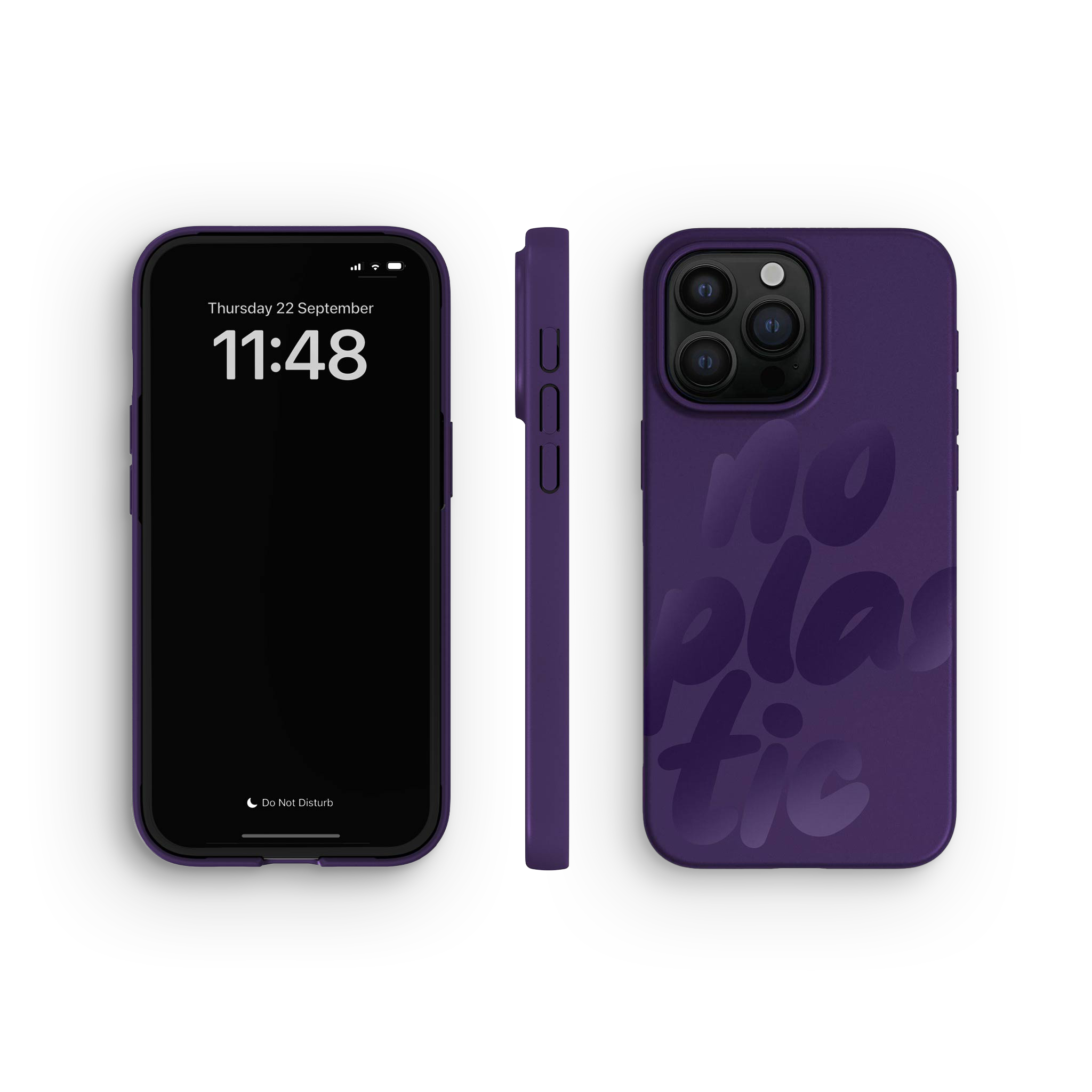 iPhone 15 Pro Max Case, No Plastic Blackberry Purple