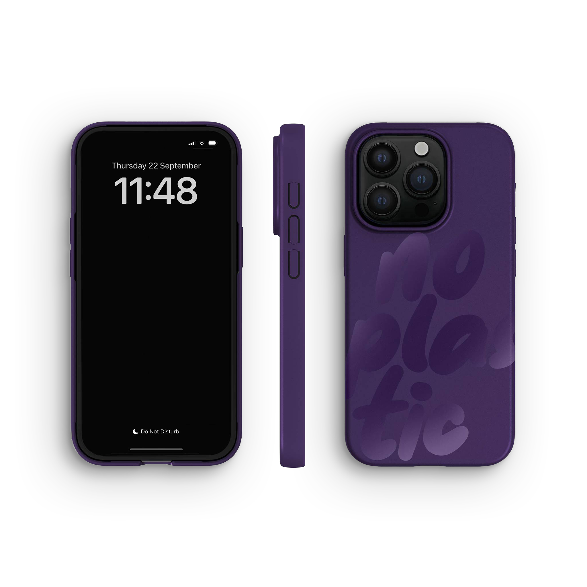 iPhone 15 Pro Case, No Plastic Blackberry Purple