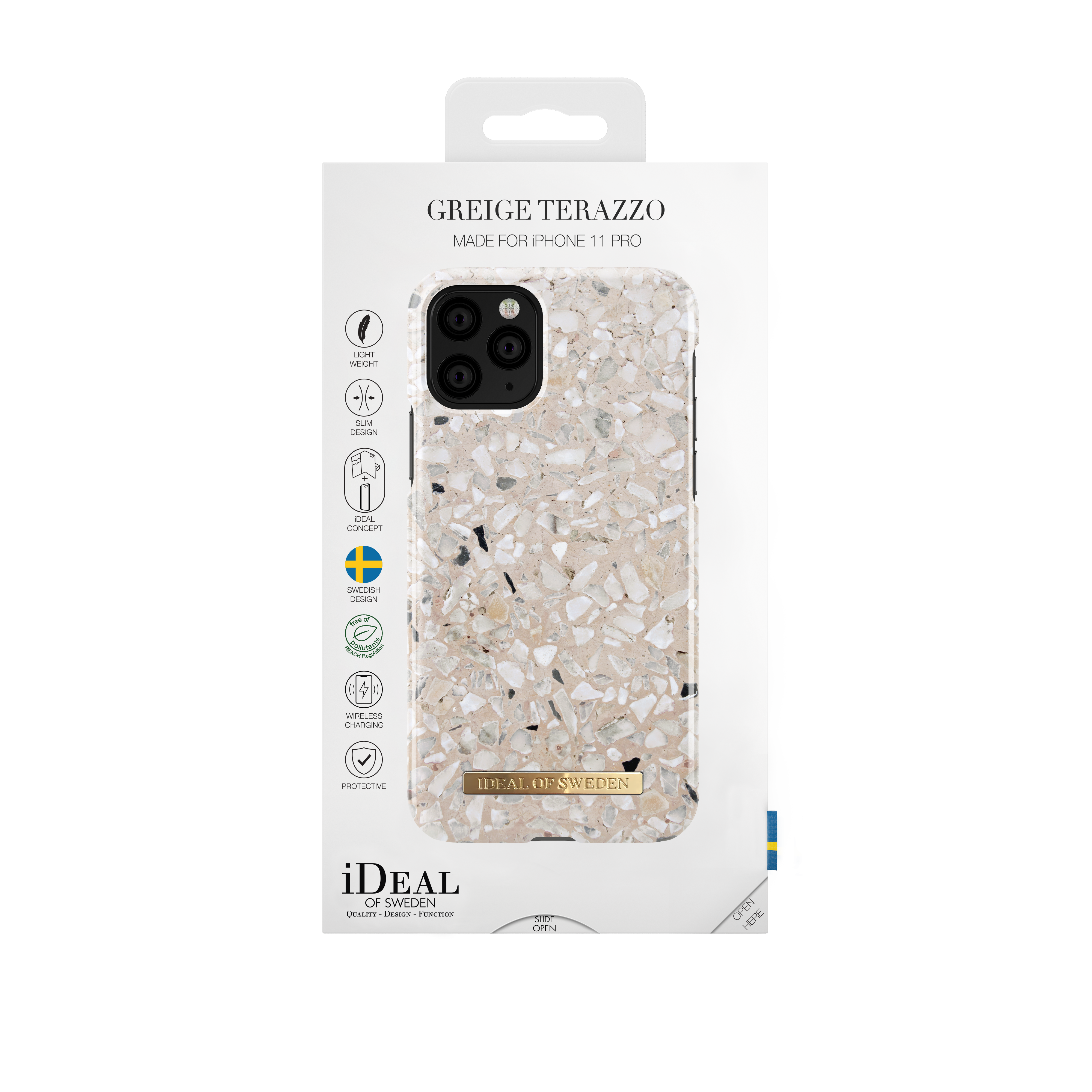 iPhone 11 Pro Fashion Case Greige Terazzo