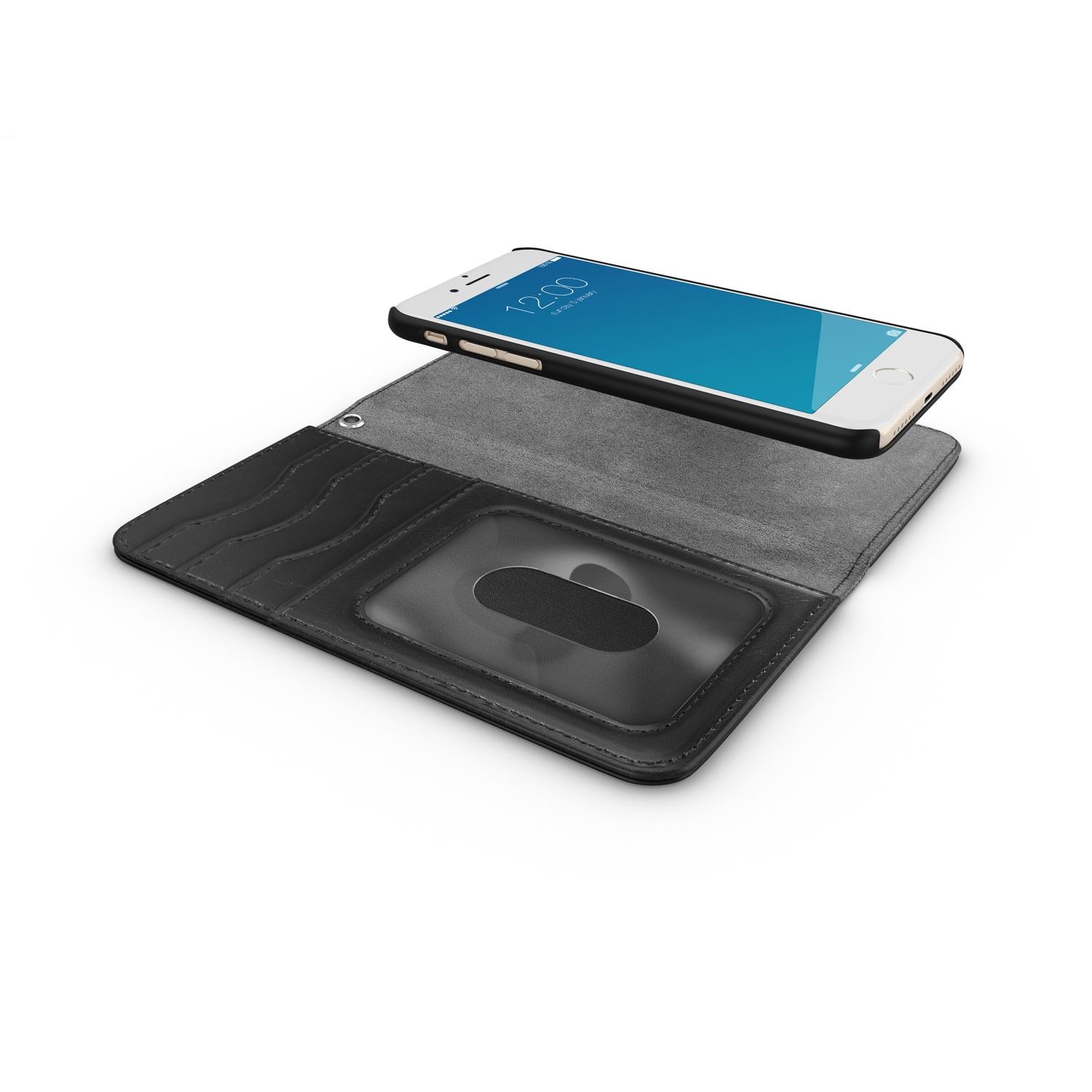 iPhone SE (2022) Magnet Wallet+ Cover Black