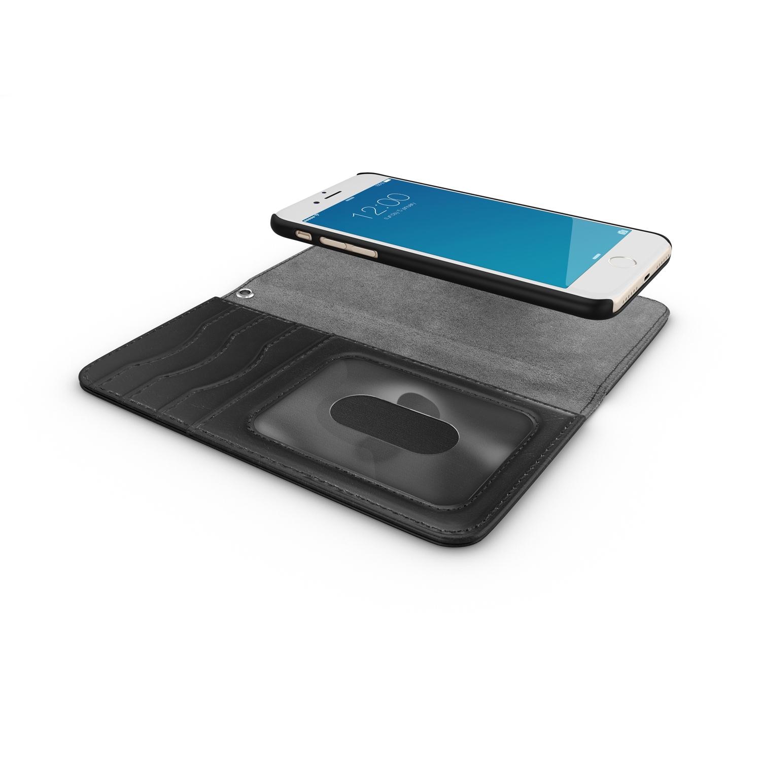 iPhone 6/6s Magnet Wallet+ Cover Black