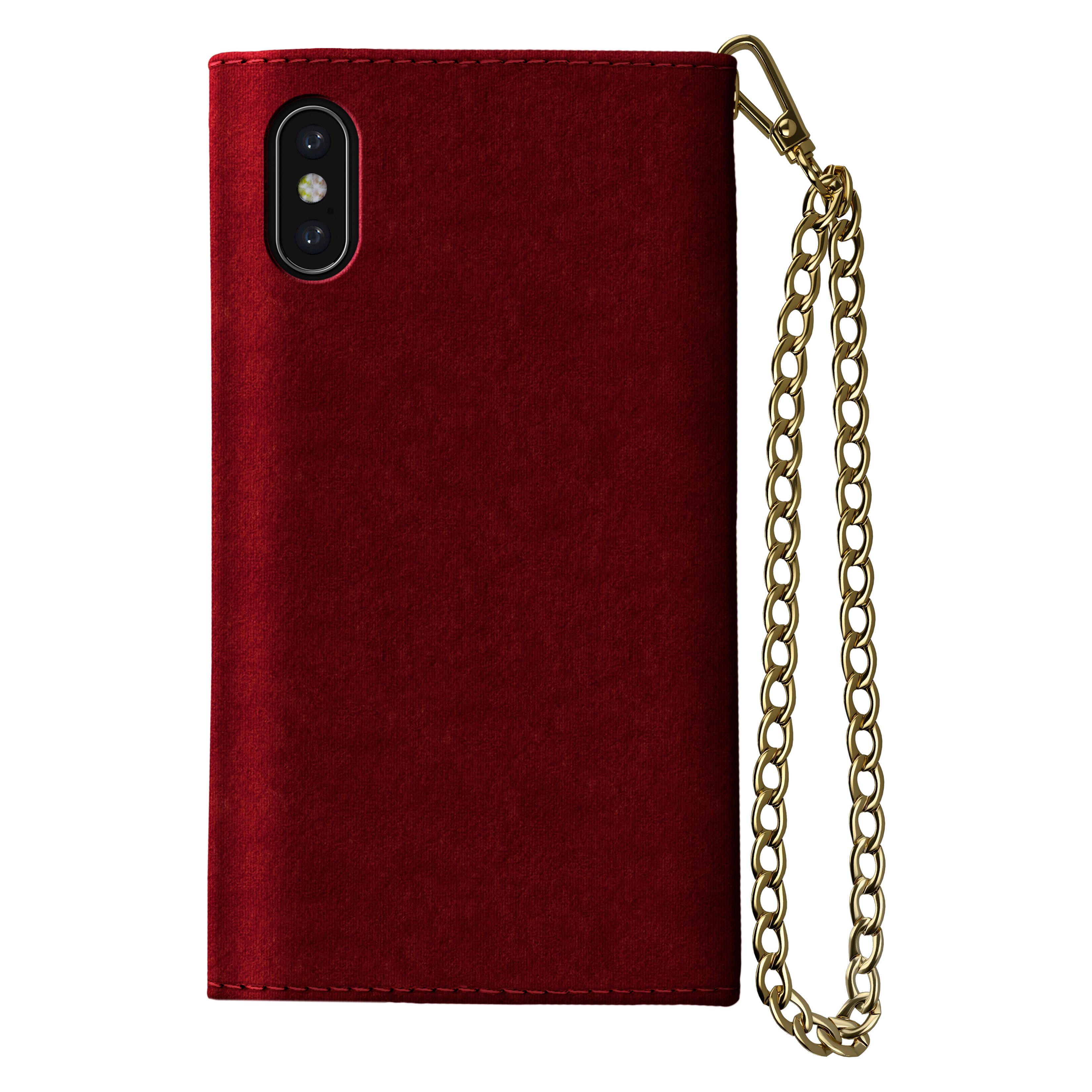 iPhone Xr Mayfair Clutch Velvet Red