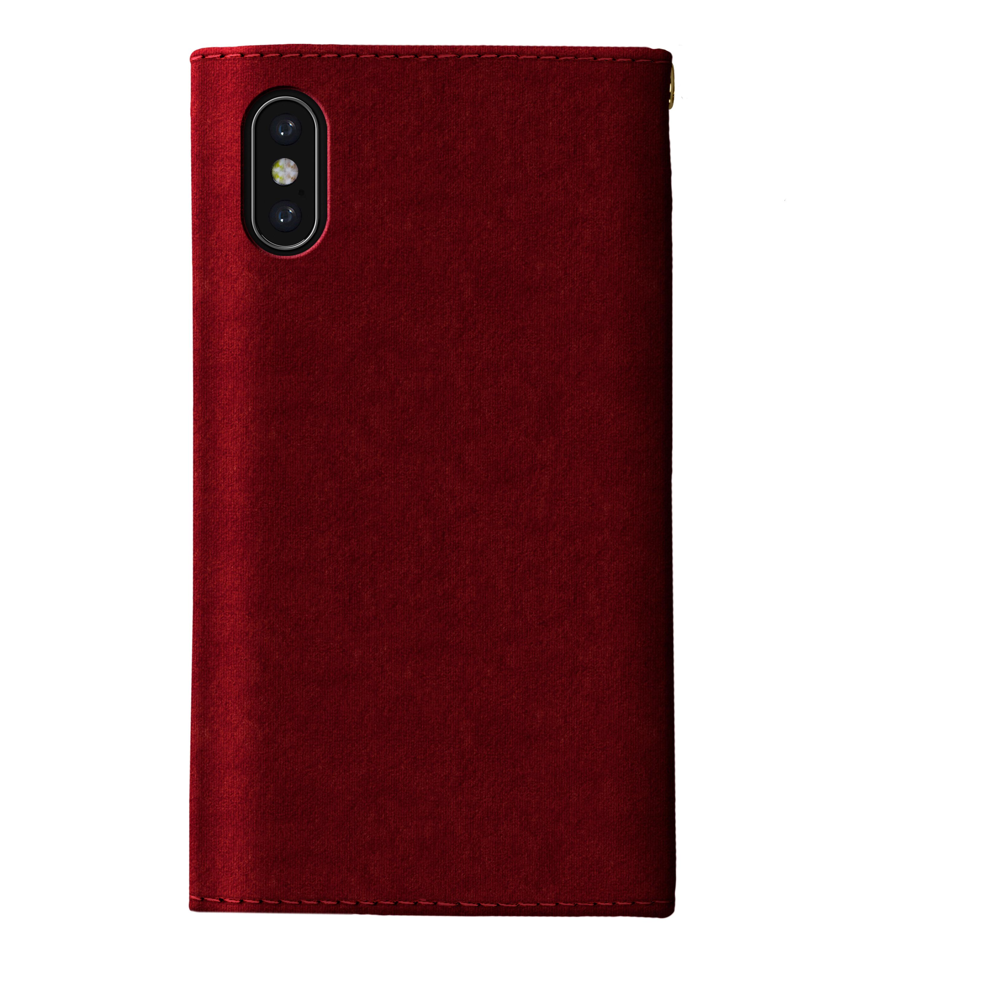 iPhone Xr Mayfair Clutch Velvet Red