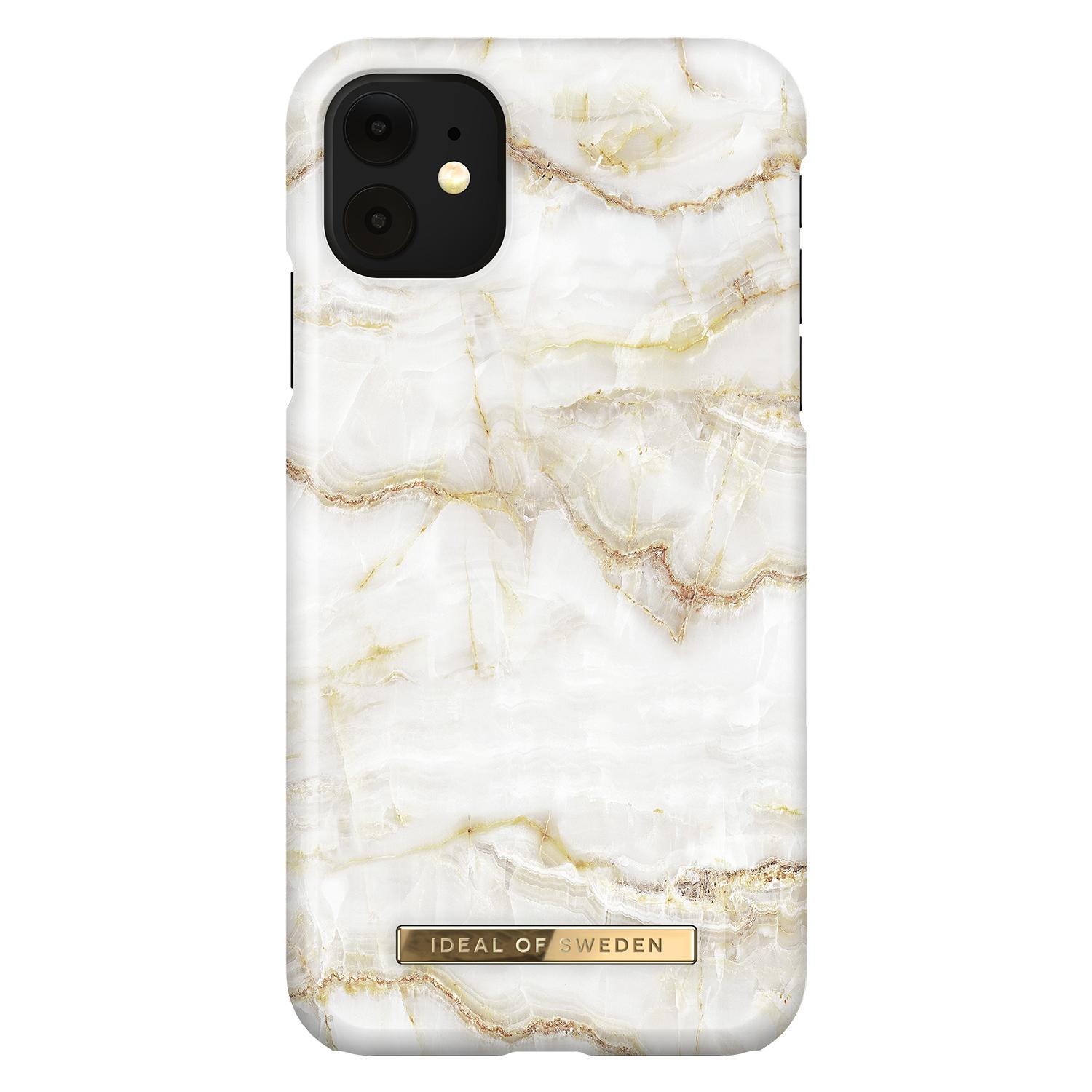 iPhone 11 Fashion Case Golden Pearl Marble