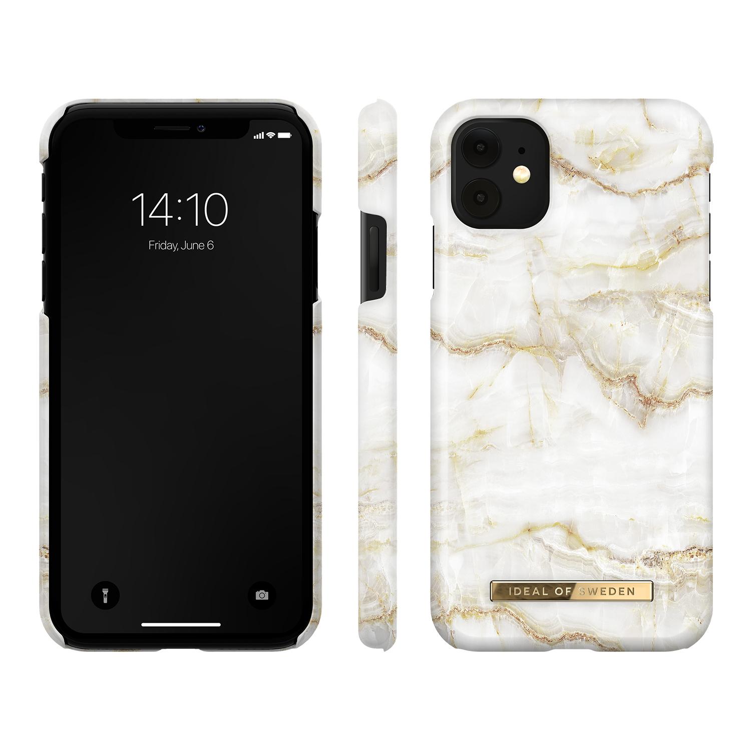iPhone 11 Fashion Case Golden Pearl Marble
