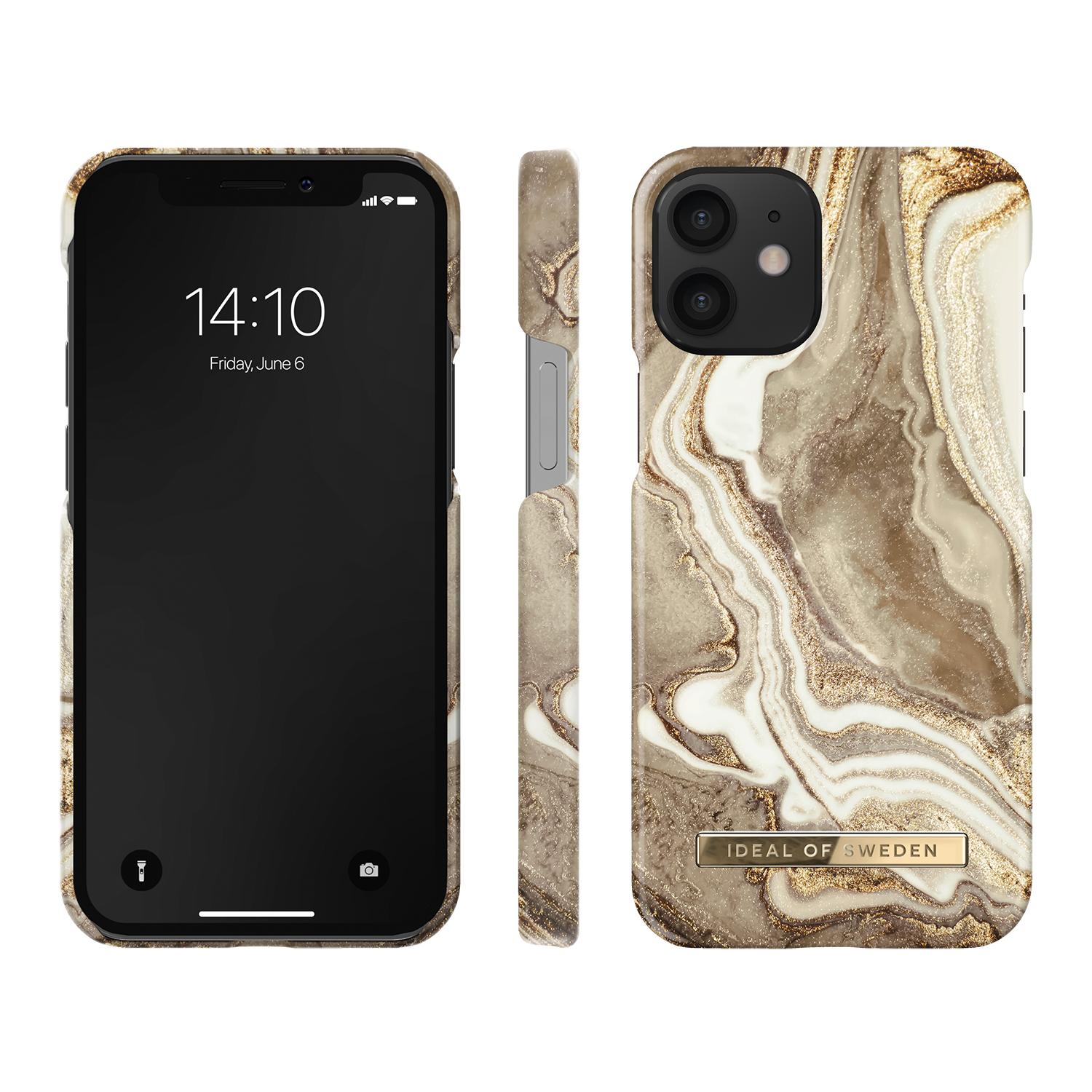 iPhone 12 Mini Fashion Case Golden Sand Marble