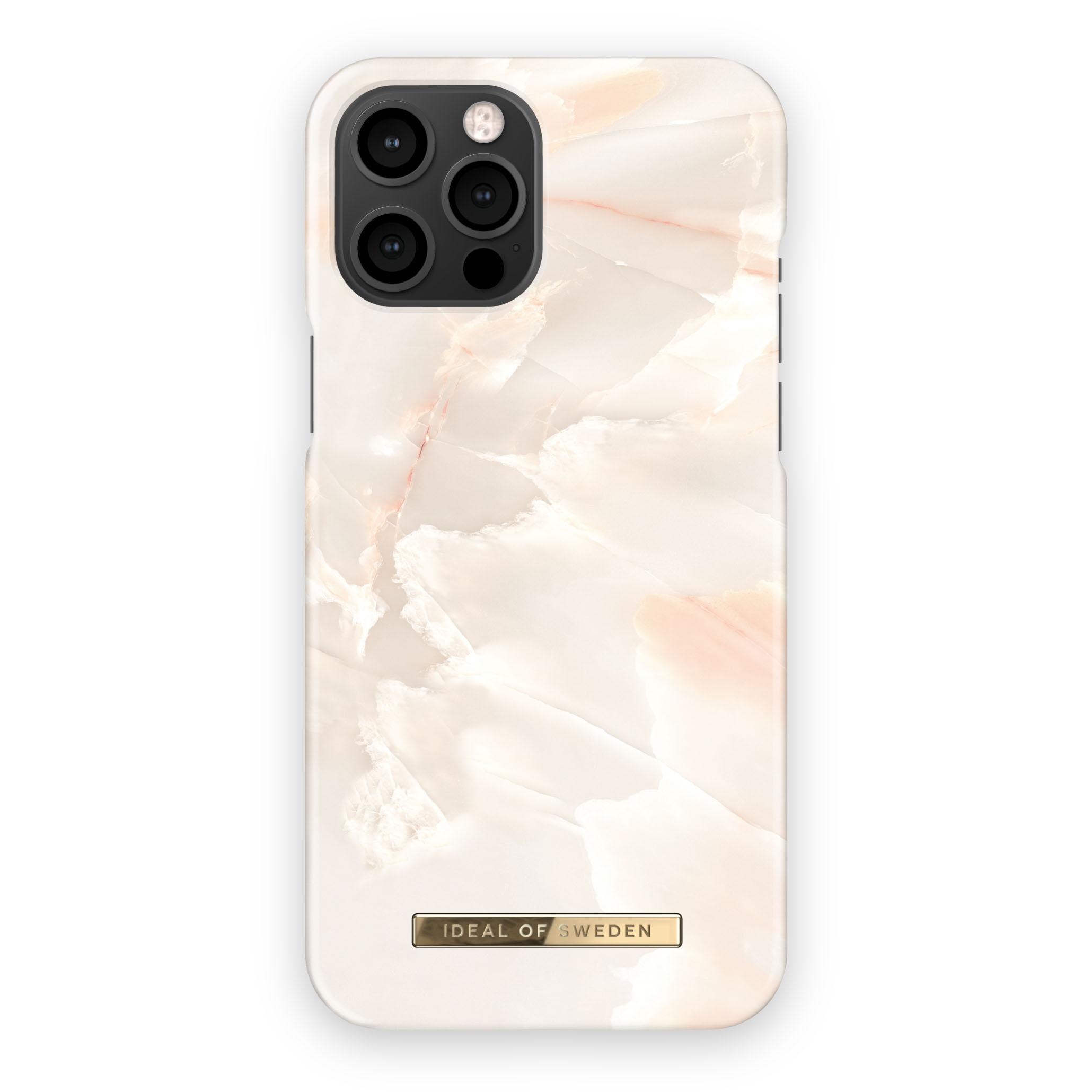 iPhone 12 Pro Max Fashion Case Rose Pearl Marble