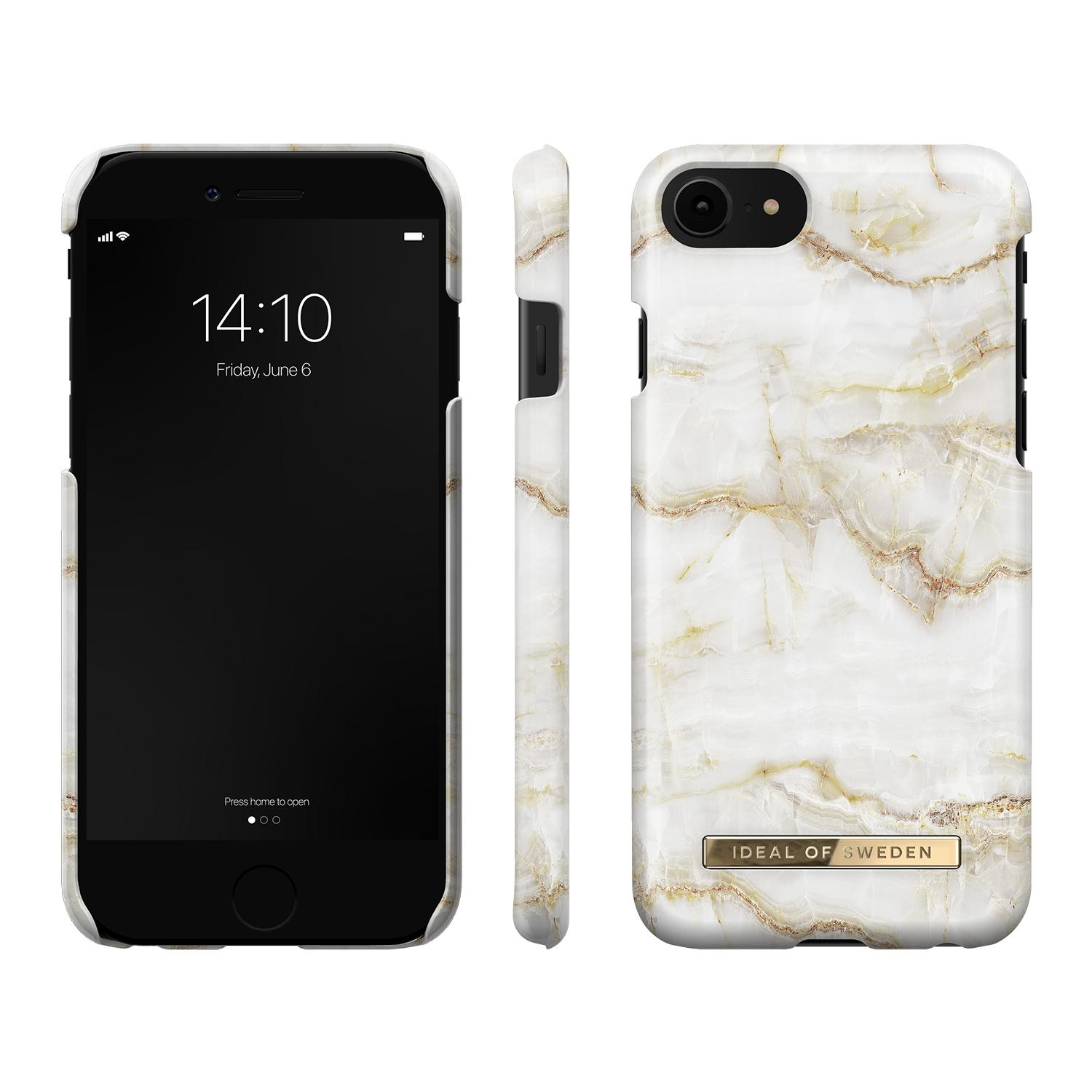 iPhone 7/8/SE Fashion Case Golden Pearl Marble