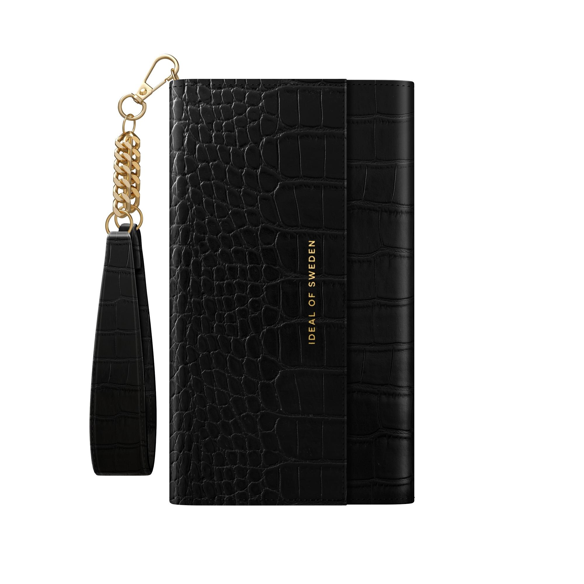 iPhone 12 Mini Signature Clutch Jet Black Croco