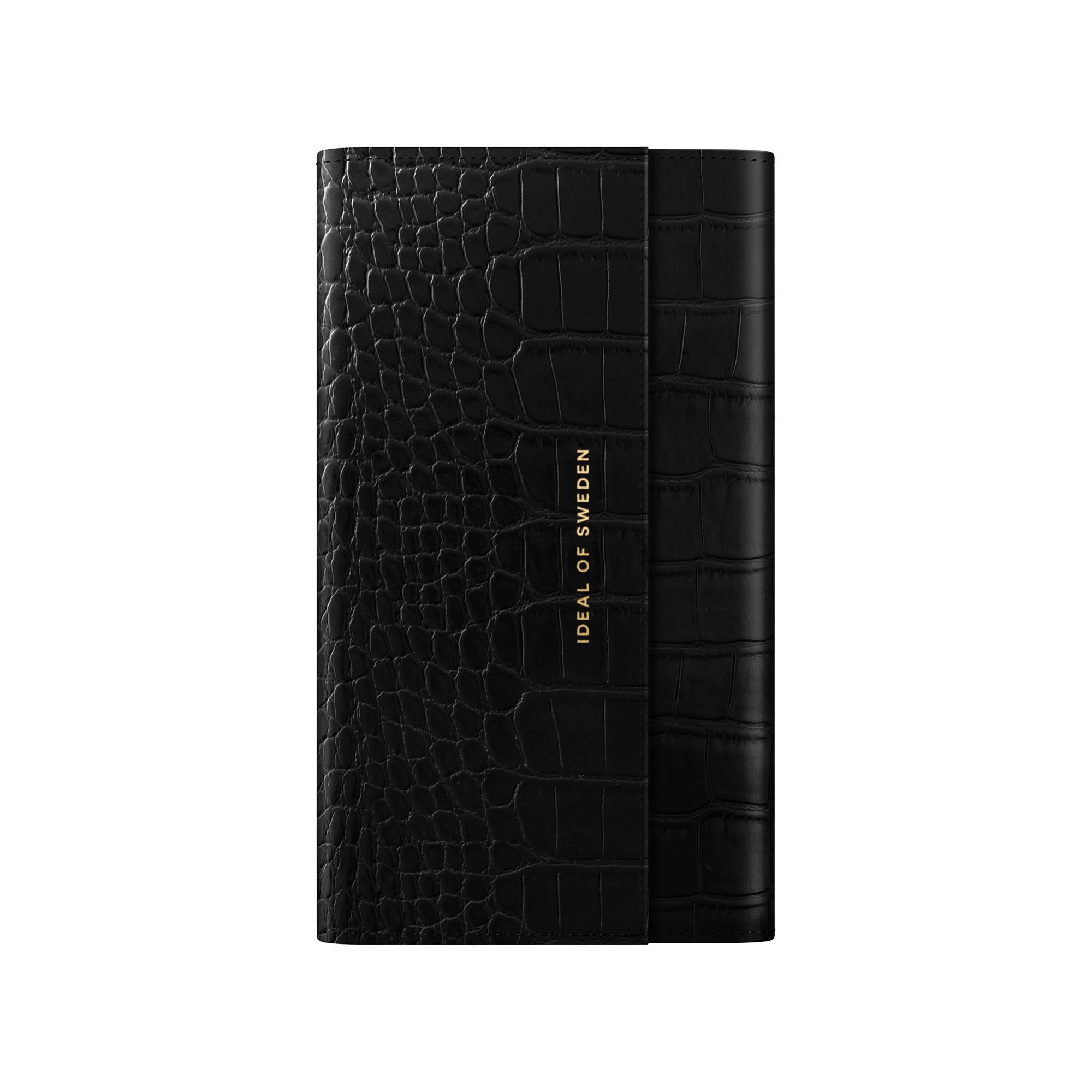 iPhone 12 Mini Signature Clutch Jet Black Croco