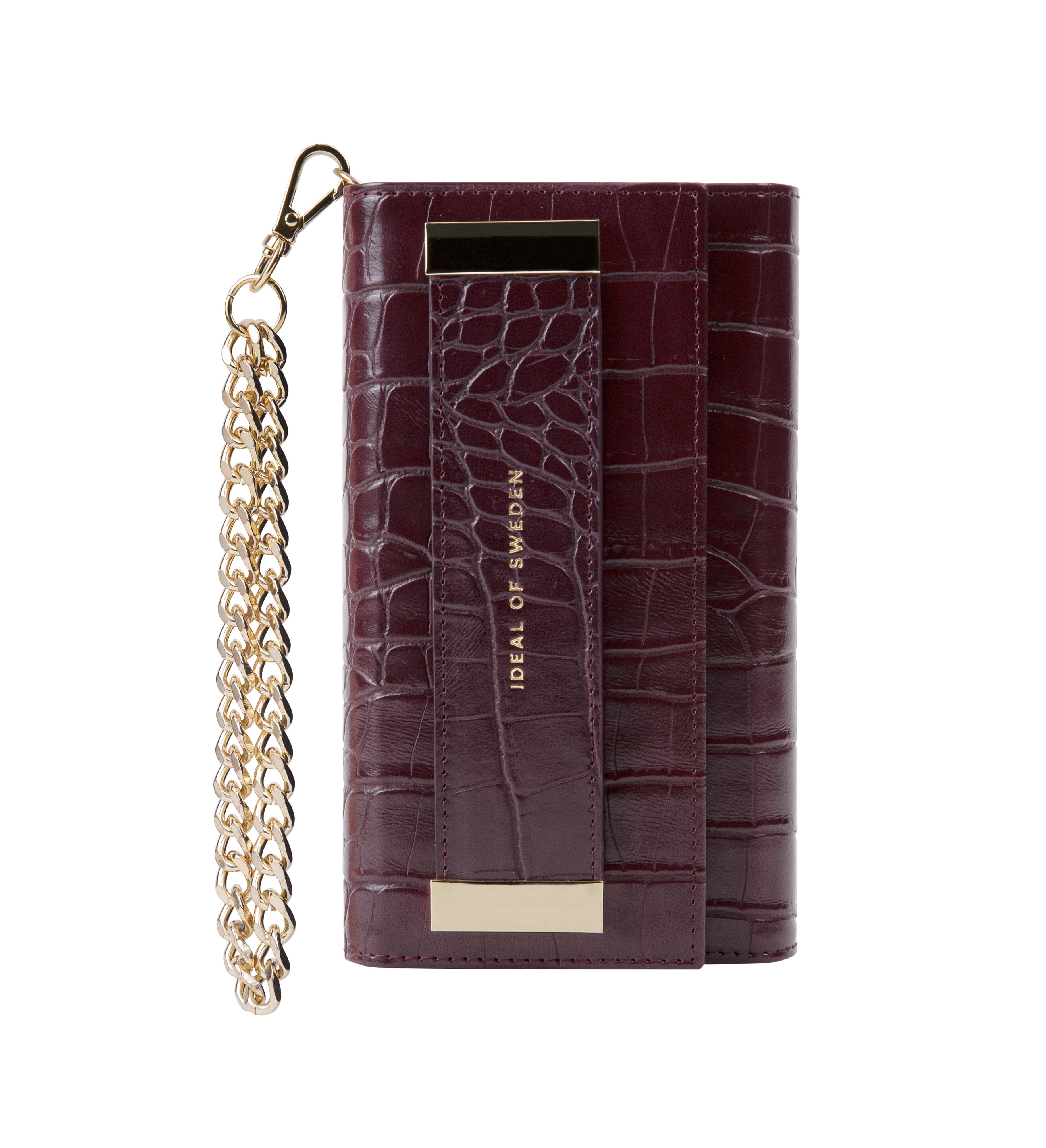 iPhone 12 Mini Studio Clutch Plum Croco