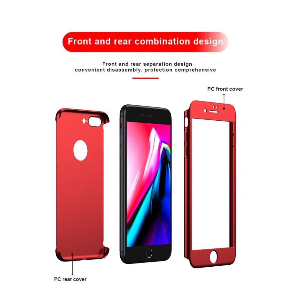 iPhone 8 Plus Full Protection Case Red