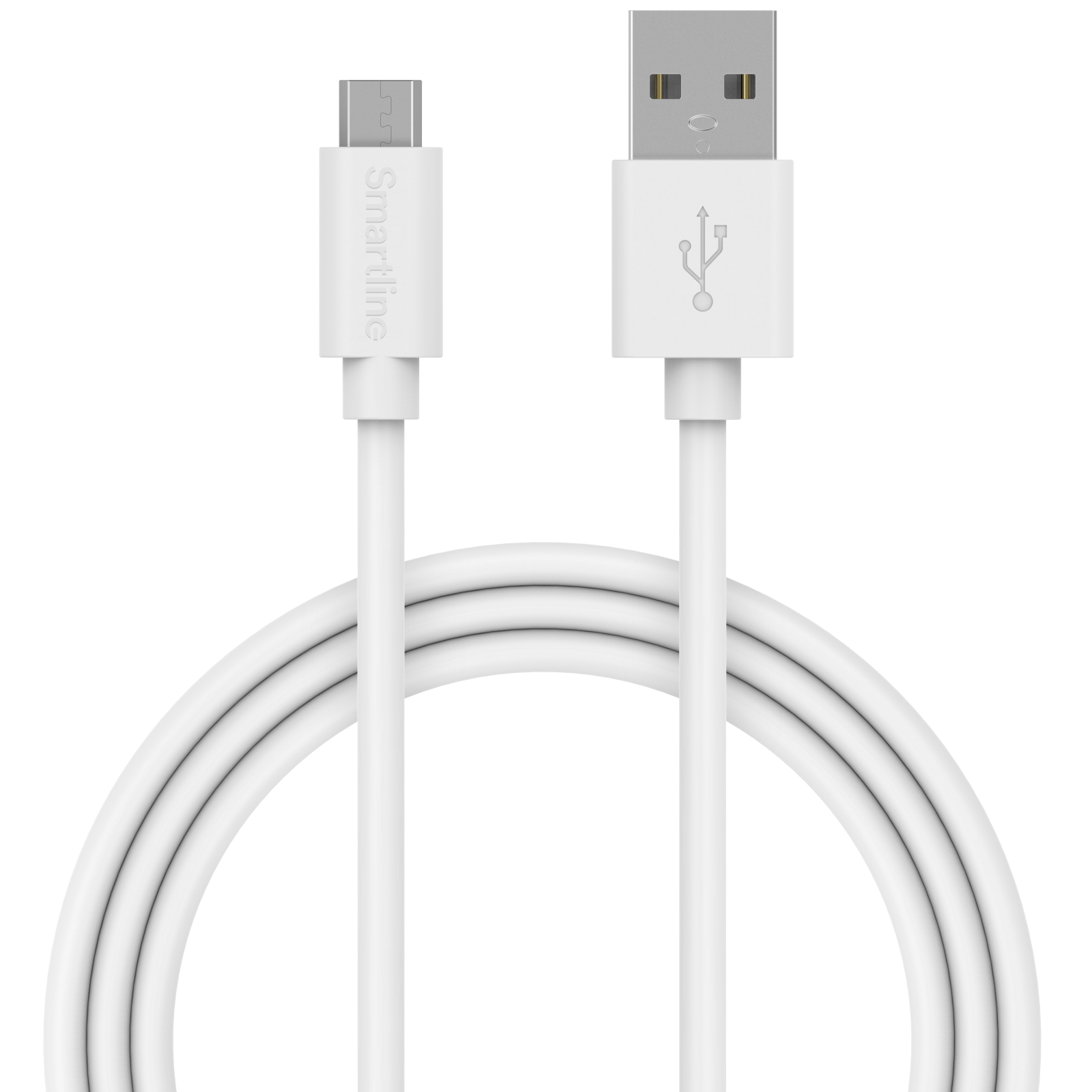 USB-A to MicroUSB Cable 1 meter White