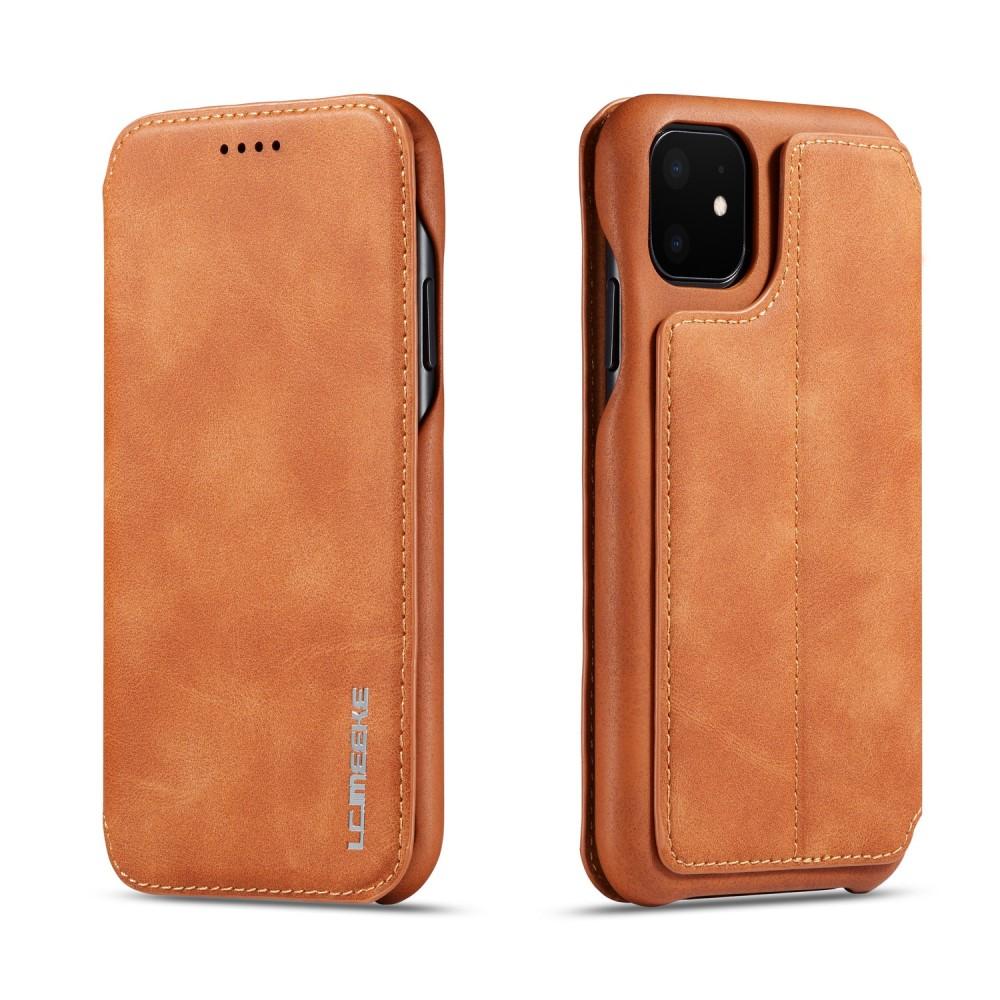 iPhone 11 Slim Wallet Case Cognac