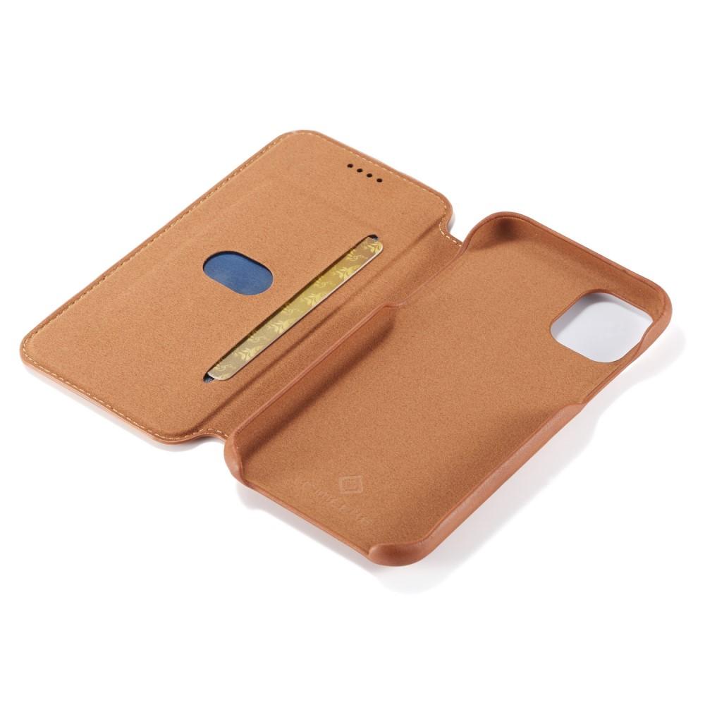 iPhone 11 Slim Wallet Case Cognac