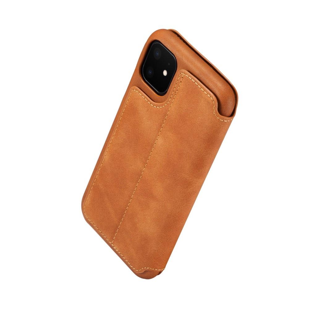 iPhone 11 Slim Wallet Case Cognac