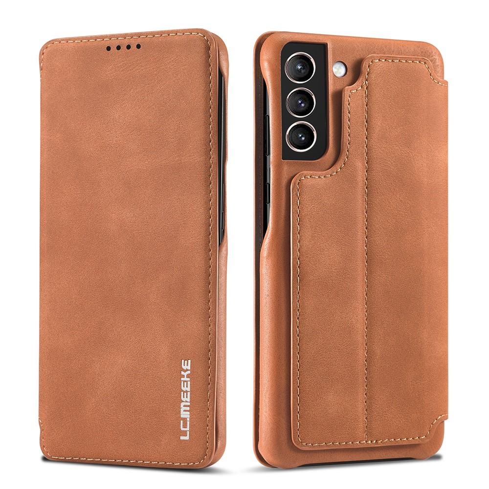 Samsung Galaxy S21 Slim Wallet Case Cognac