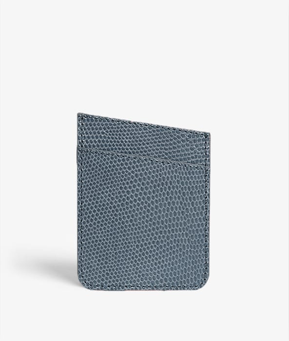 Adhesive Card Holder Lizard Denim